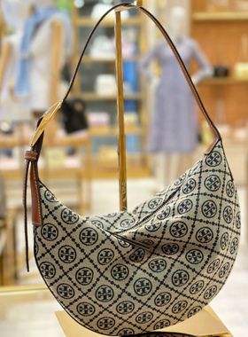 美国代购TB女包2025新款T-MONOGRAM小号老花月亮包单肩包174231