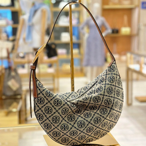 TORYBURCH2025新款老花月亮包