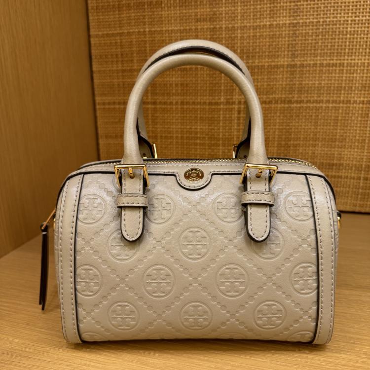 TORYBURCH水桶包波士顿新款压花