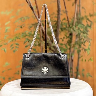 美国代购TB女包Kira25十月新款小号油蜡皮牛皮链条包单肩斜挎包