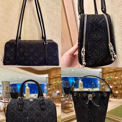 TORYBURCH密钻老花水桶波士顿包