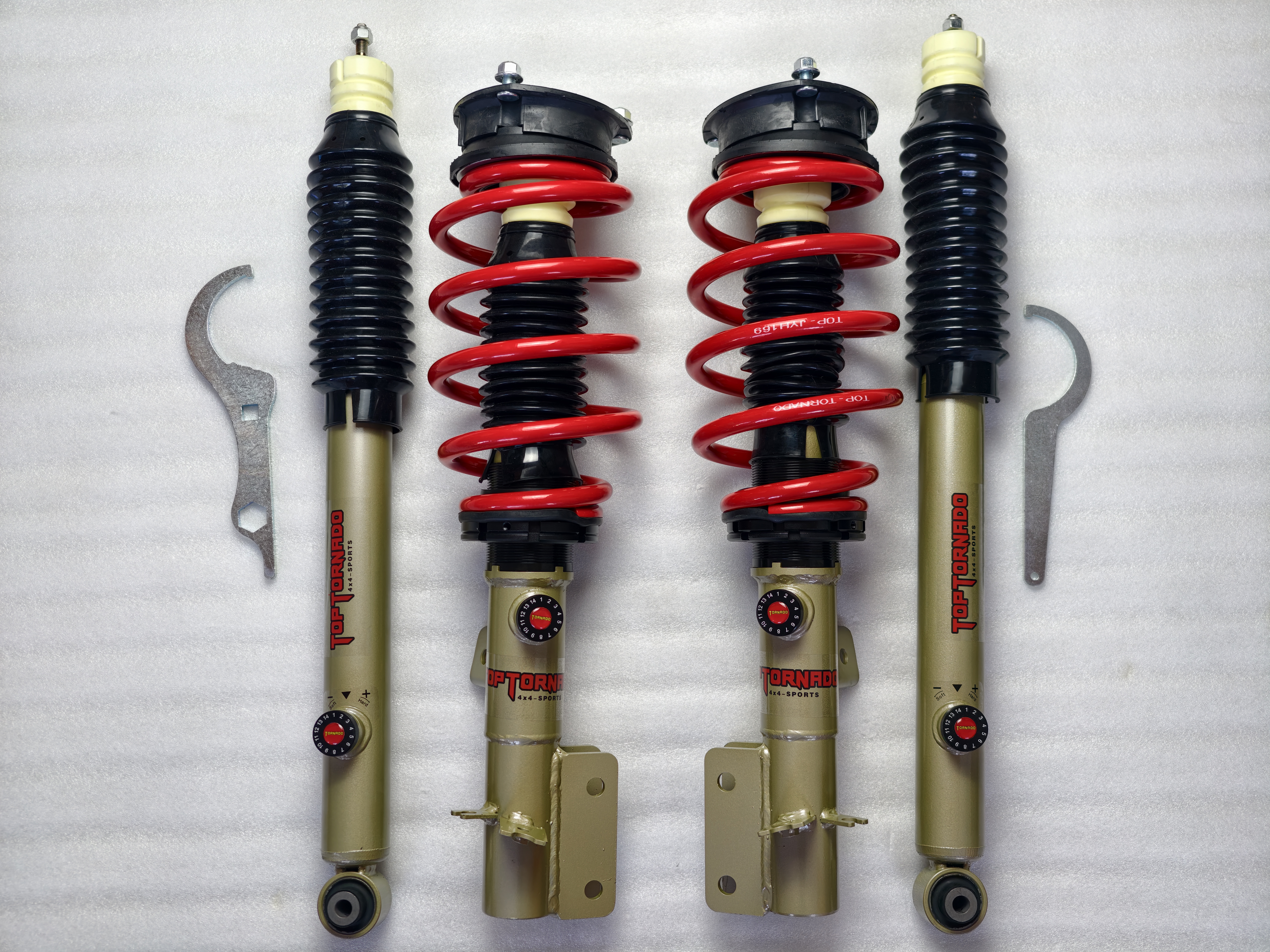 北京BJ30加高套件软硬可调高低可调减震器弹簧改装套装