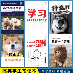 创意搞笑笔记本表情包学霸高考我爱学习五块钱个性搞怪封面记事本
