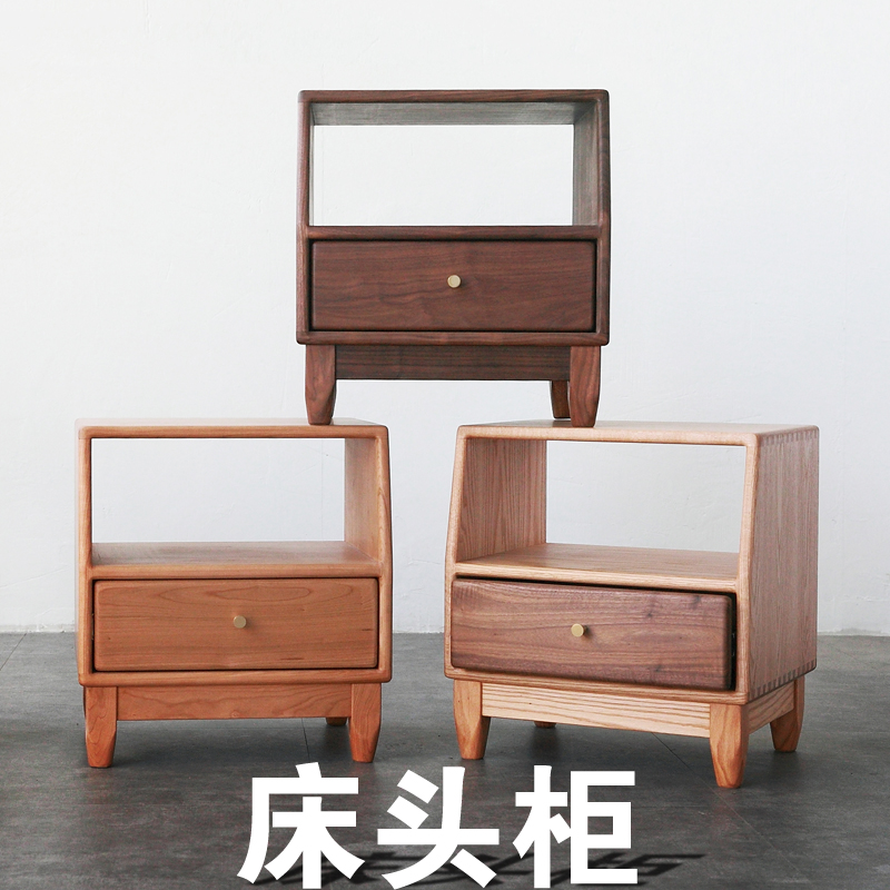 未来日记实木日式床头柜