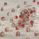 大鱼海棠珠子散珠diy手链材料冰裂爆花琉璃珠10mm渐变色串珠配件