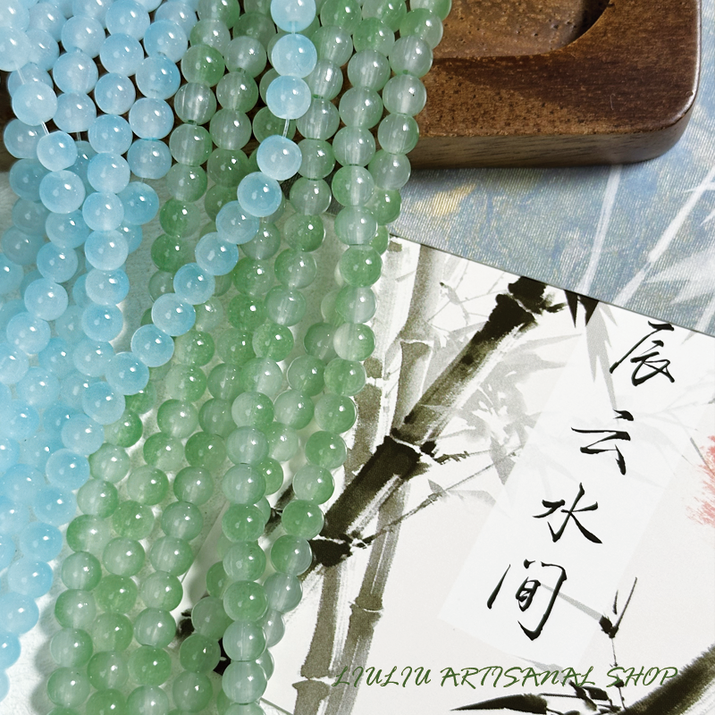 6mm新中式古风琉璃珠手串润珠玻璃散珠手工diy材料圆珠子饰品配件,饰品/流行首饰/时尚饰品新,其他DIY饰品配件,淘宝优惠券,粉丝福利购,淘宝优惠卷
