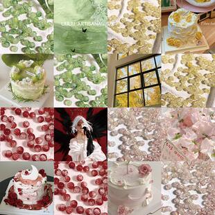 碎花琉璃珠玻璃散珠手工diy串珠制作手链饰品配件材料 森不息