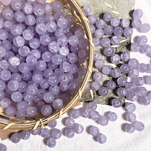 10mm玉碎琉璃珠散珠手工diy串珠手链项链圆珠玻璃珠子饰品配件