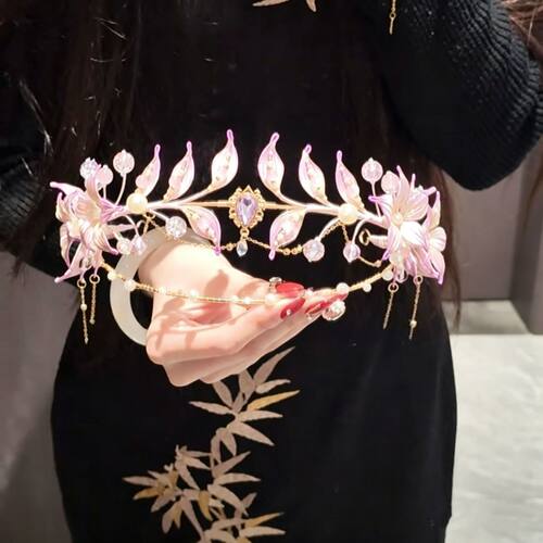 创意缠花桂冠发箍diy材料包编制头饰送女生礼物