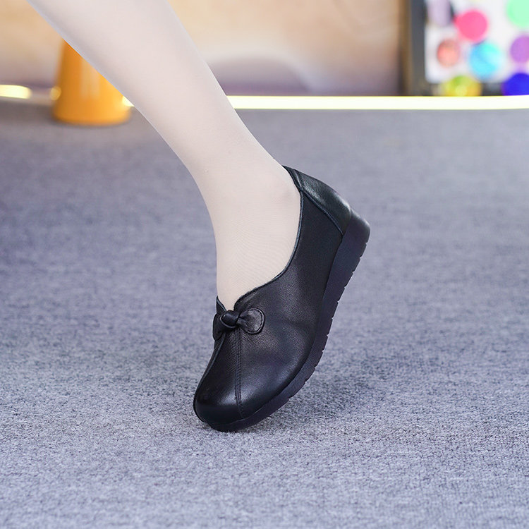 真皮平底单鞋女春夏新款头层牛皮软底软面民族风牛筋底手工小皮鞋,女鞋,深口单鞋,淘宝优惠券,粉丝福利购,淘宝优惠卷
