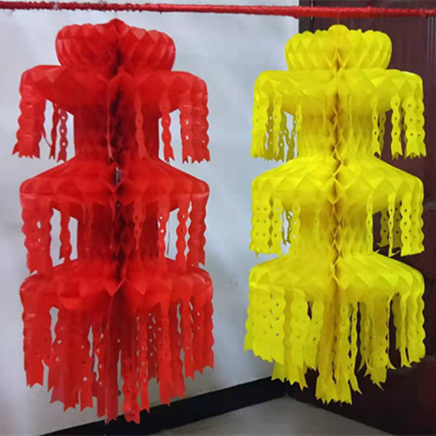 清明祀祭坟用品坟上挂纸坟头飘纸扫墓白事挂青拷贝纸花幡彩色灯笼