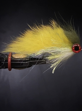 Y196飞钓饰带虎斑鬃客钩 Zonker飞钓路亚飞蝇钩海钓gt狗鱼鲈鱼