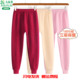 秋裤 AB内衣加厚三层保暖棉毛裤 纯棉女士秋冬夹棉中老年人高腰棉裤