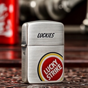 zippo正品打火机煤油正版1941复刻熏银好彩防风男友老公生日礼物