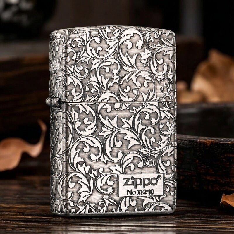 ZIPPO打火机正品之宝熏银五面唐草右下编号限量防风煤油男士礼物