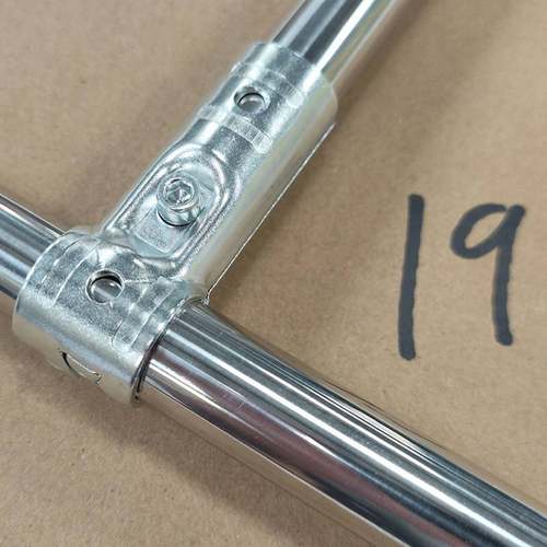 19mm圆管连钢接件钢管不锈管连接配头镀锌管接件件卡扣两通免焊接