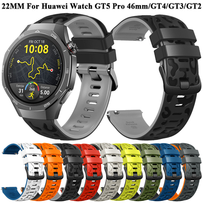 适用Garmin佳明fenix7X6Xpro印纹双色硅胶表带fenix8飞耐时透气Enduro2 /易耐时51mm快拆表带替换MK2/3/1d2