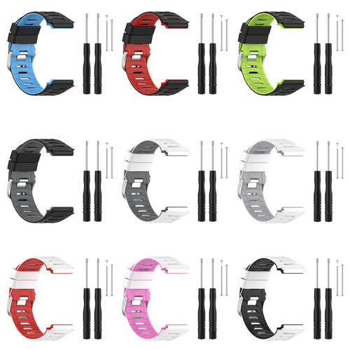 适用 佳明Garmin Forerunner 920XT双色钢扣智能手表替换腕带螺杆 螺丝刀配件佳明920xt硅胶表带潮男女920