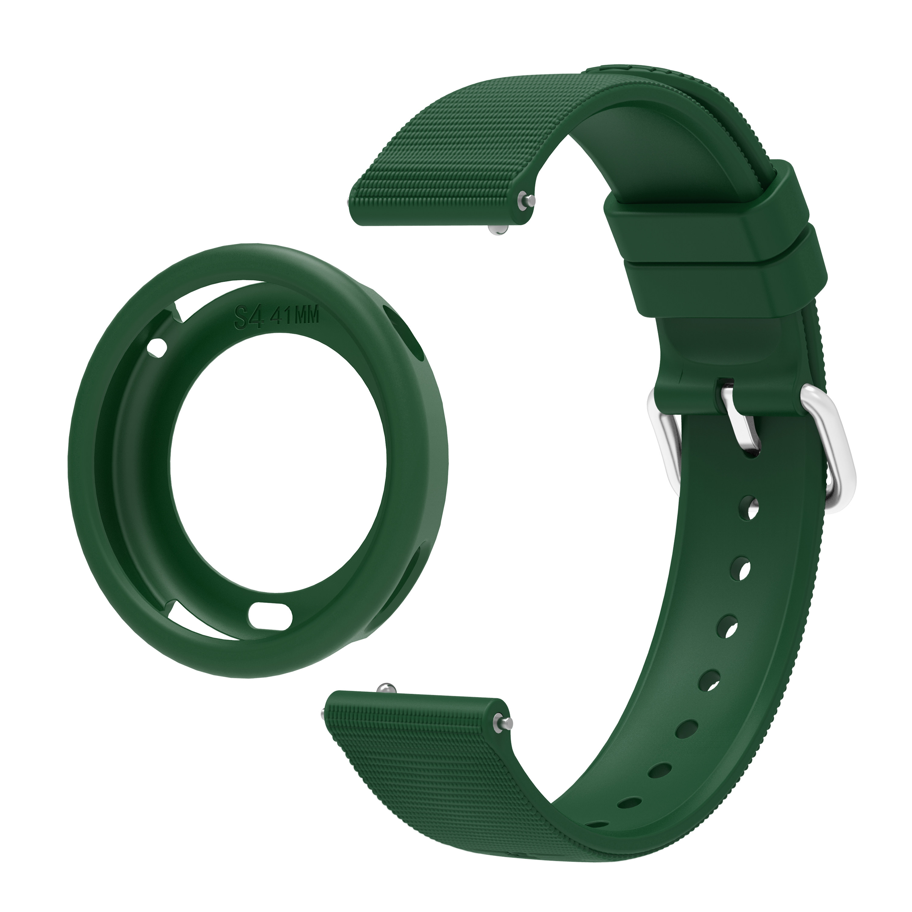 适用 小米Watch S4 41MM官方同款硅胶表带保护壳套装表带保护套 新款小米s4 41外壳配件腕带男女表壳带