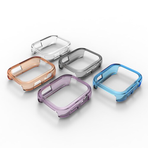 适用 华为fit4/3手表保护壳硅胶外壳HUAWEIFIT4/3替换运动腕带硅胶表带保护套钢化膜壳膜一体华为fit4pro外壳