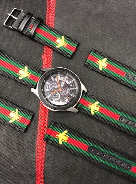 三星Galaxy Watch46mm手表带Ticwatch1代/pro华米1/2尼龙款咕咚s1