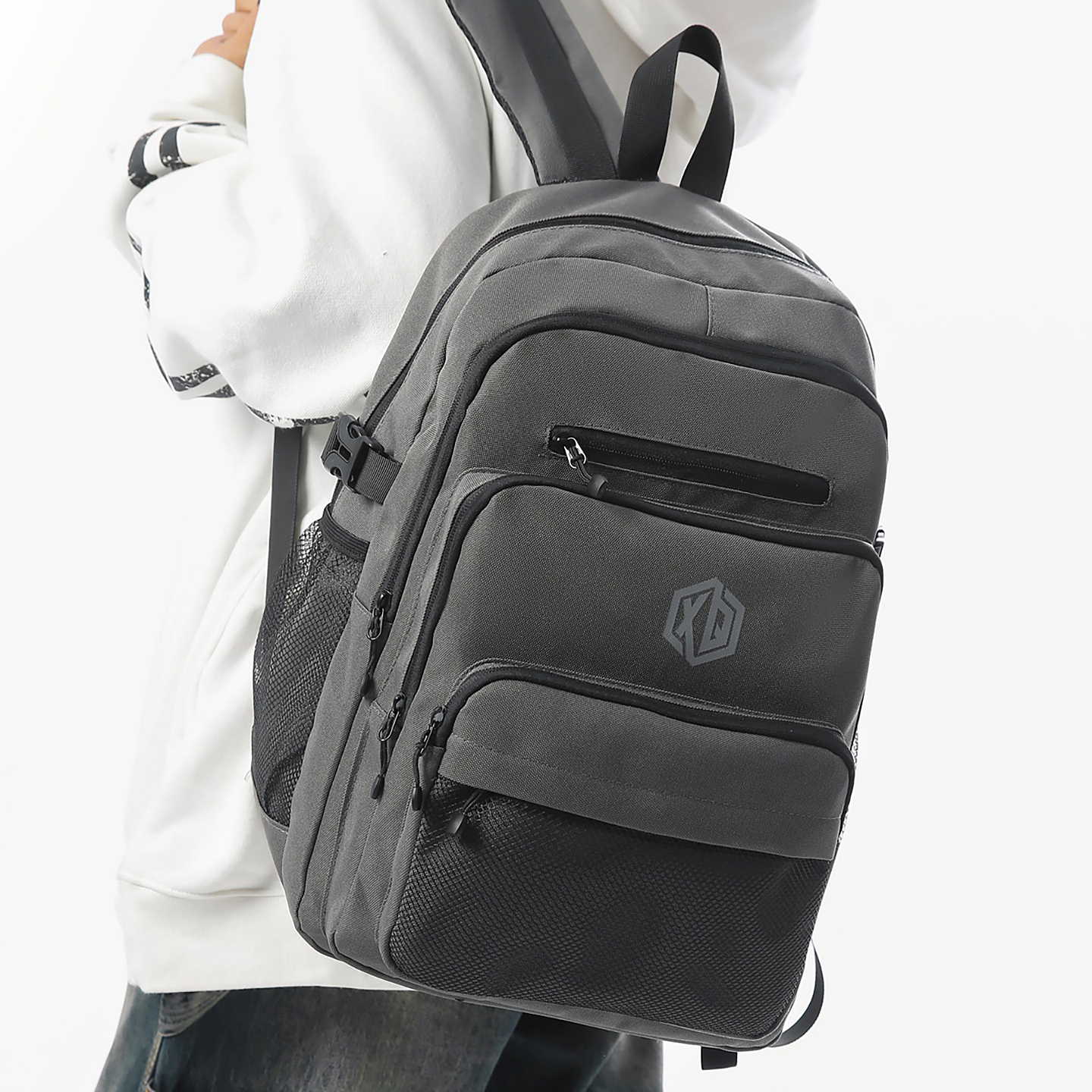 原创设计感小众潮牌双肩包女大容量防水旅行背包书包男大学生高中