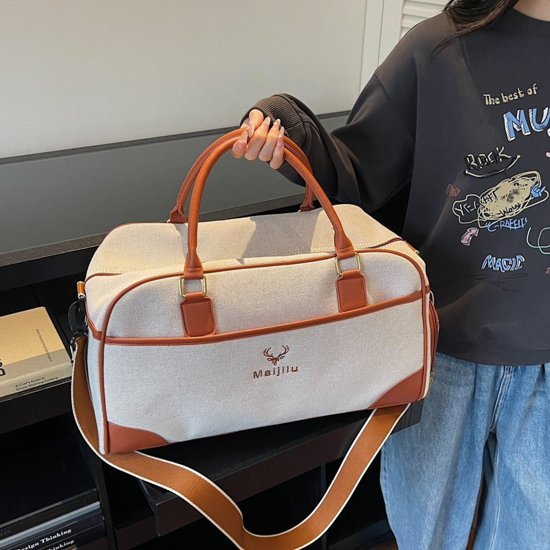 高级感短途手提包女便携待产收纳行李袋时尚大容量女士外出旅行包