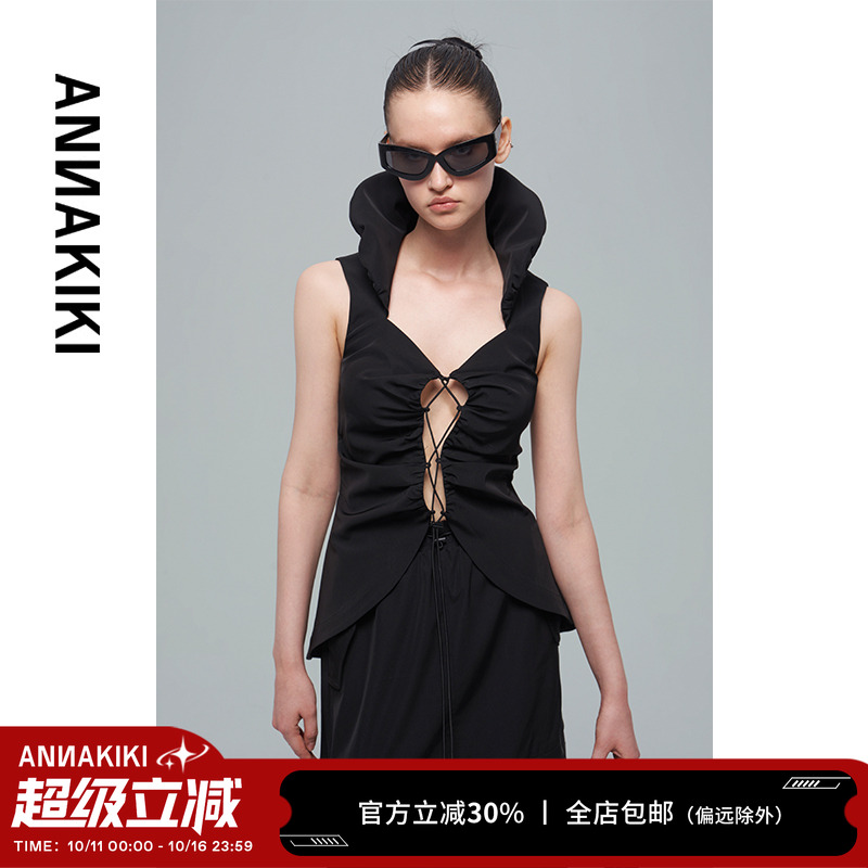 ANNAKIKI醋酸机能工装上衣