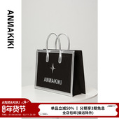设计师小众设计 ANNAKIKI 手提包 金属LOGO托特包