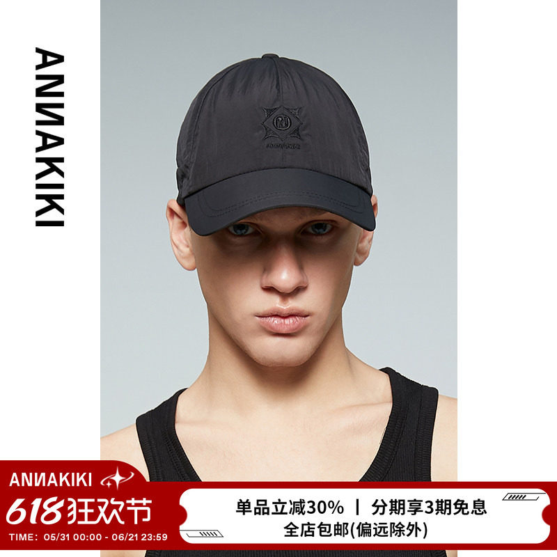 ANNAKIKI帽子 夏装小众设计师款 LOGO轻薄防晒棒球帽