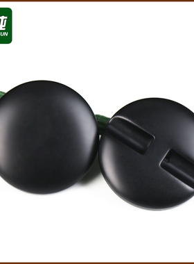 树脂纽扣黑色哑光扣子毛呢大衣扣风衣扣子暗眼圆形纽扣扣子