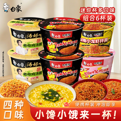 白象汤好喝火鸡面迷你杯方便面