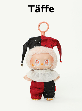 Taffe原创17cm拉布布娃衣Labubu一二三代万圣节小丑套装玩偶衣服