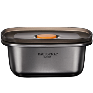 德国304不锈钢冰箱收纳盒保鲜盒食品级饭盒野餐水果便当专用密封