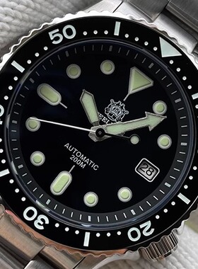 STEELDIVE钢潜定制小鲍鱼水鬼潜水机械男手表一米劳三米劳SKX007