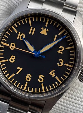 STEELDIVE精钢潜水手表复古飞行机械腕表瑞士C3强夜光防水男士员