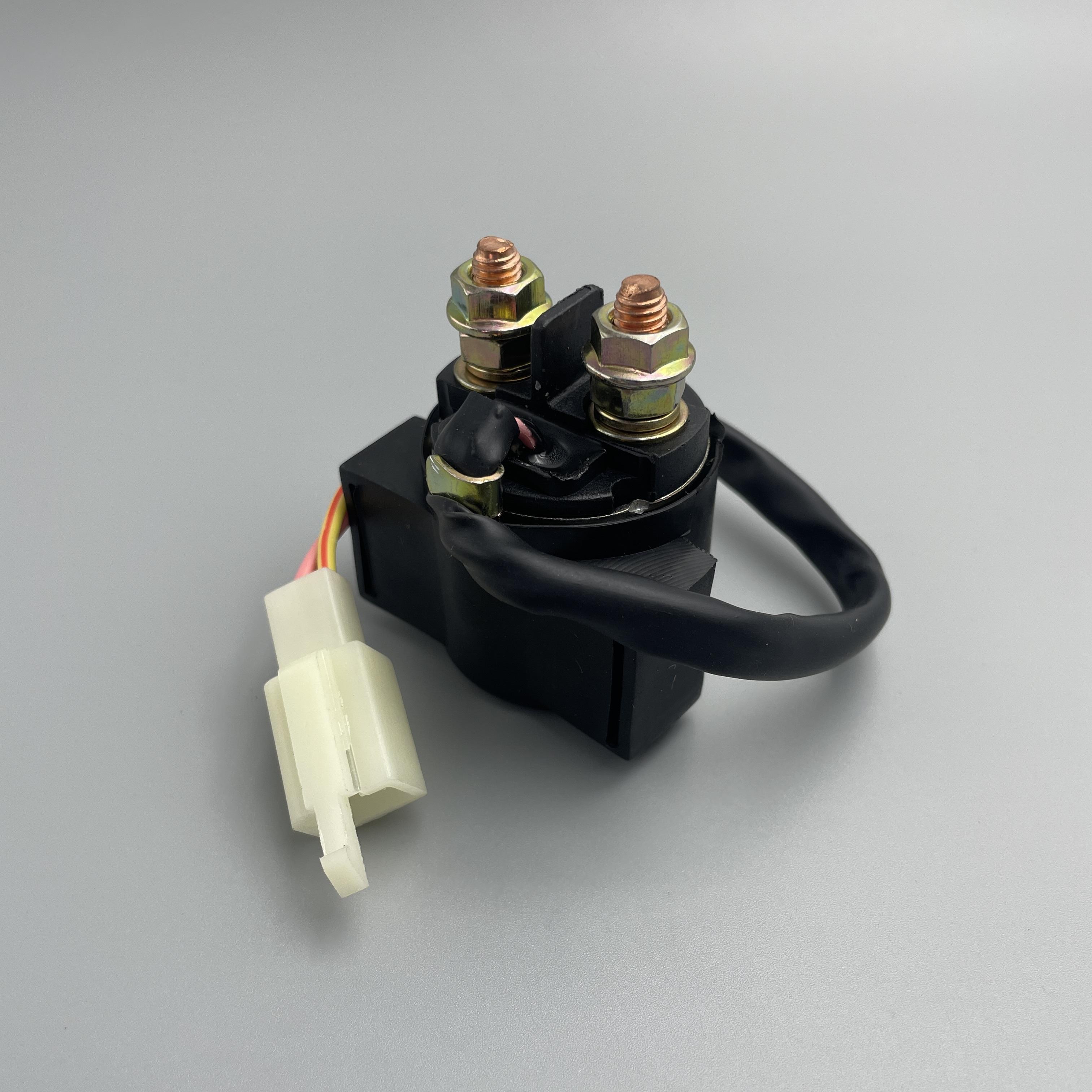适用豪爵悦星宇钻鹰钻HJ125T-9C-10A-10E-G摩托车启动马达继电器