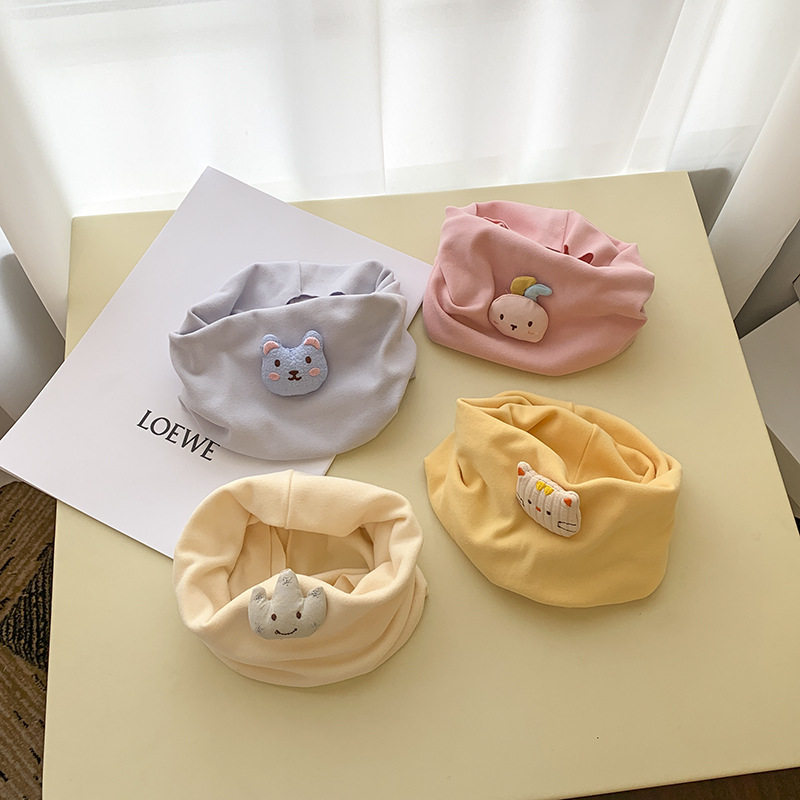 어린이 스카프 한국 스타일  소년과 소녀 가을 겨울  따뜻한 풀오버 스카프  따뜻한 목 스카프