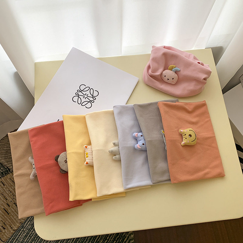 어린이 스카프 한국 스타일  소년과 소녀 가을 겨울  따뜻한 풀오버 스카프  따뜻한 목 스카프