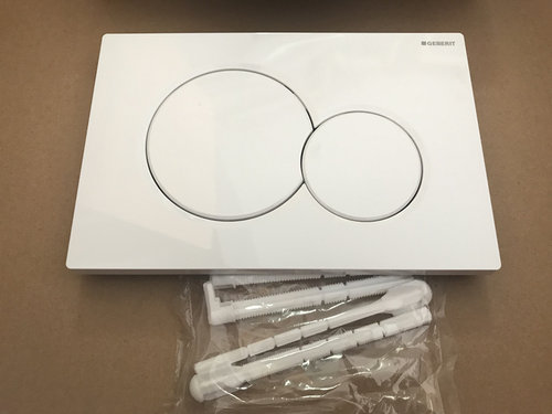 sigma01隐藏式水箱冲水面板白色（适用于二代UP300水箱）