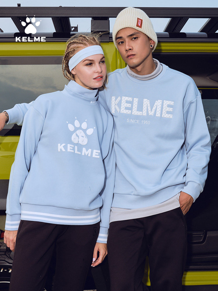 KELME|KARL BEAUTY 터틀넥 스웨터 따뜻하고 편안한 플러스 벨벳 다목적 패션 캐주얼 풀오버 두꺼운 스웨터