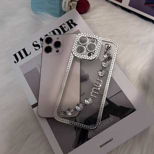 时髦千金大小姐宝石手链适用苹果17手机壳iPhone15promax奢华水钻11/12/13透明软壳14pro防摔保护套16pro潮女