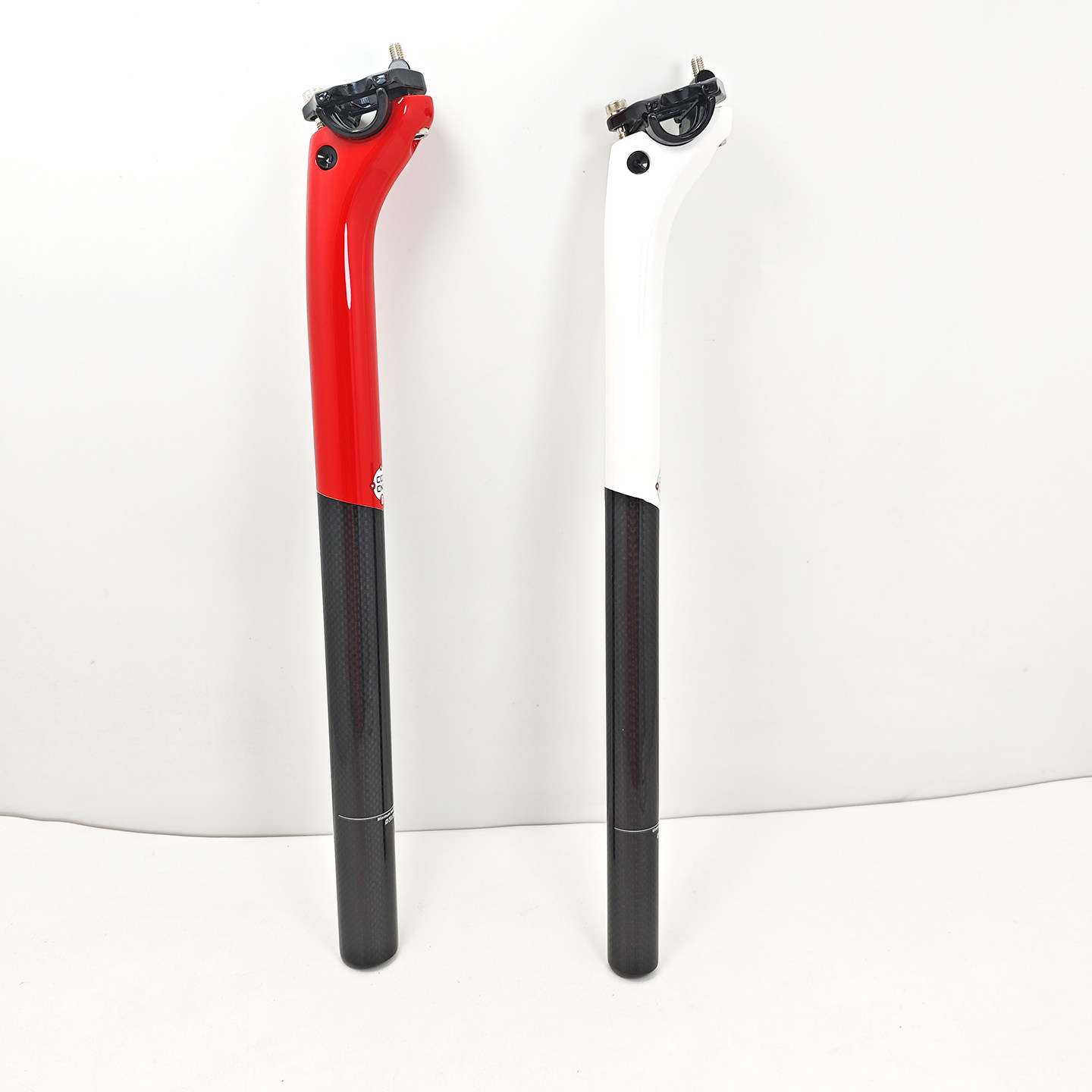 全碳纤维山地公路自行车后飘坐管白色红色烤漆座管杆骑行运动配件