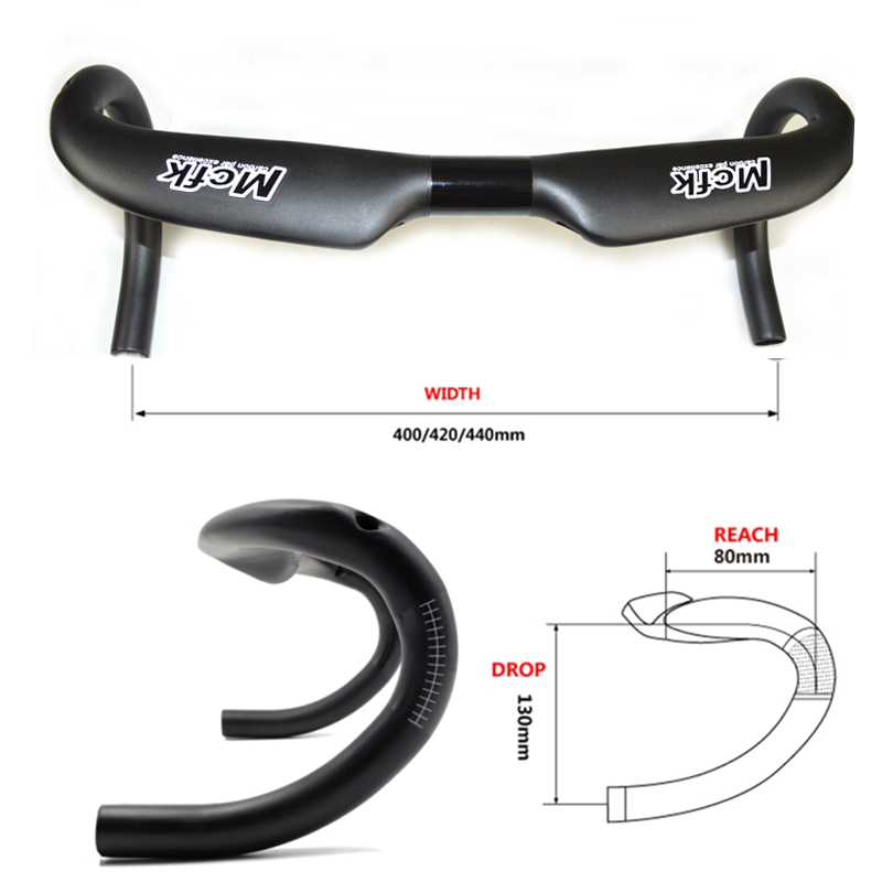 Mcfk碳纤维公路自行车弯把内走线