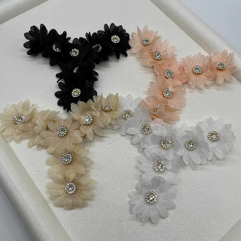 超时尚百搭人字拖串珠鞋饰鞋花鞋扣鞋子上的饰品装饰配饰