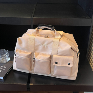 短途旅行包大容量轻便多口袋手提包休闲时尚出差行李袋运动健身包