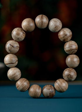 天然野印尼达拉干沉香手串真品老料女男款文玩沉香木佛珠14mm手链