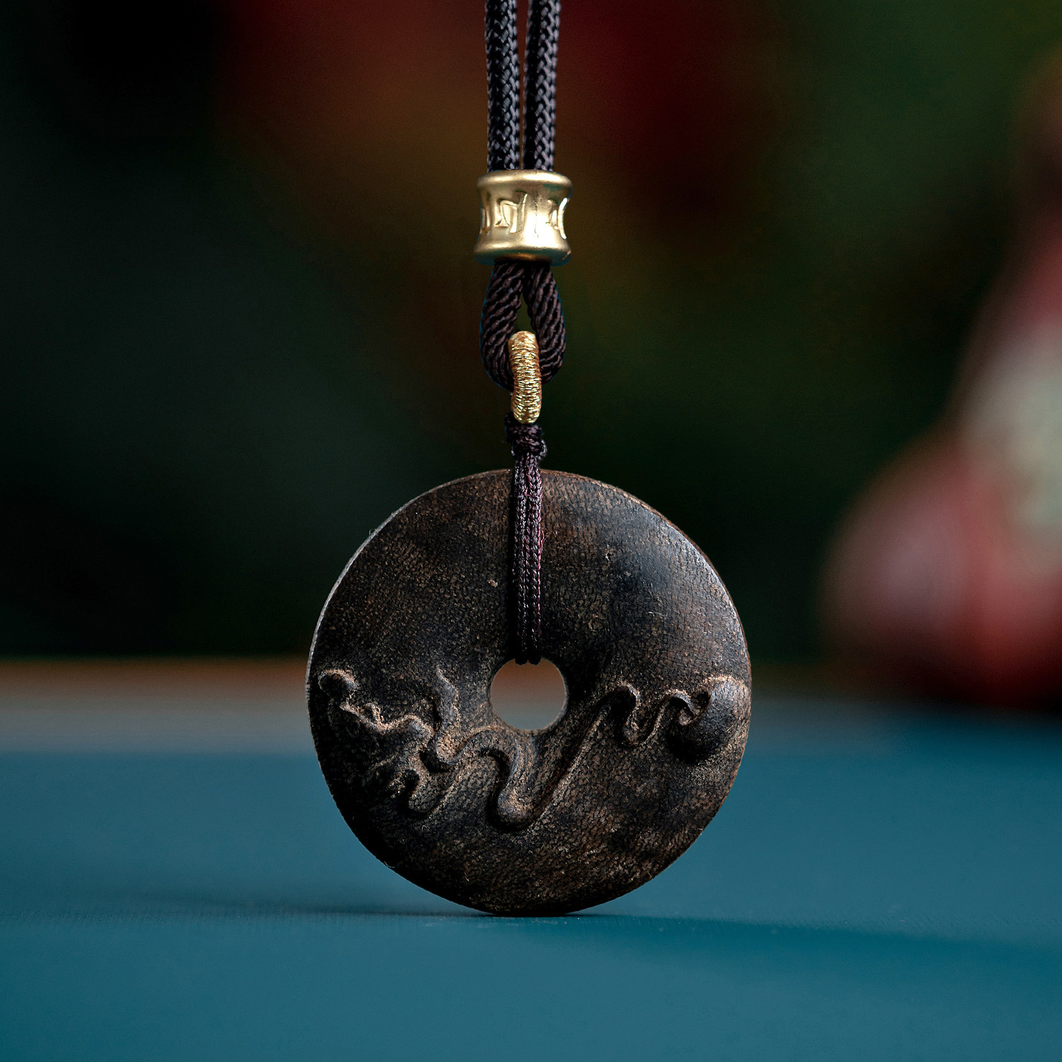 越南惠安老沉香平安扣雕刻闻香悟道沉水级吊坠女男士文玩木质挂件