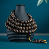 印尼加里曼丹沉香手串老型桶珠108颗念珠沉水老料沉香木手链保真