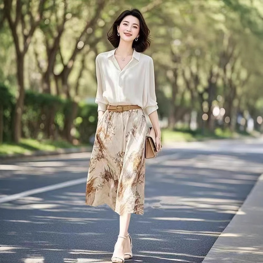 春秋季搭配韩系风格松弛感穿搭一整套高级感气质休闲两件套装